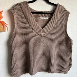 Beige Women's Sweater Vest